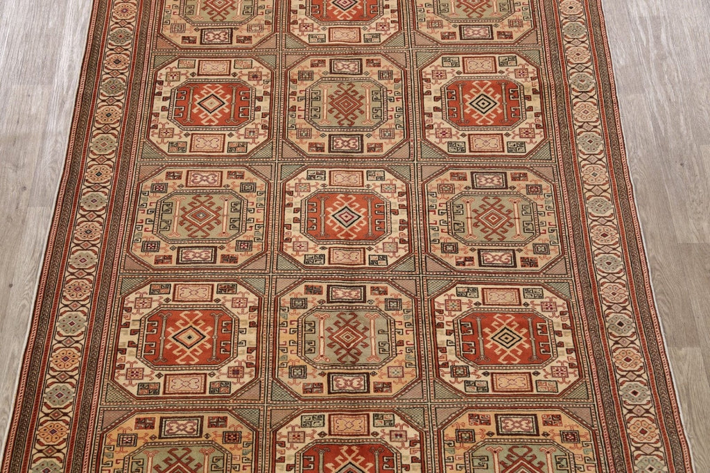 Geometric Anatolian Turkish Area Rug 6x9