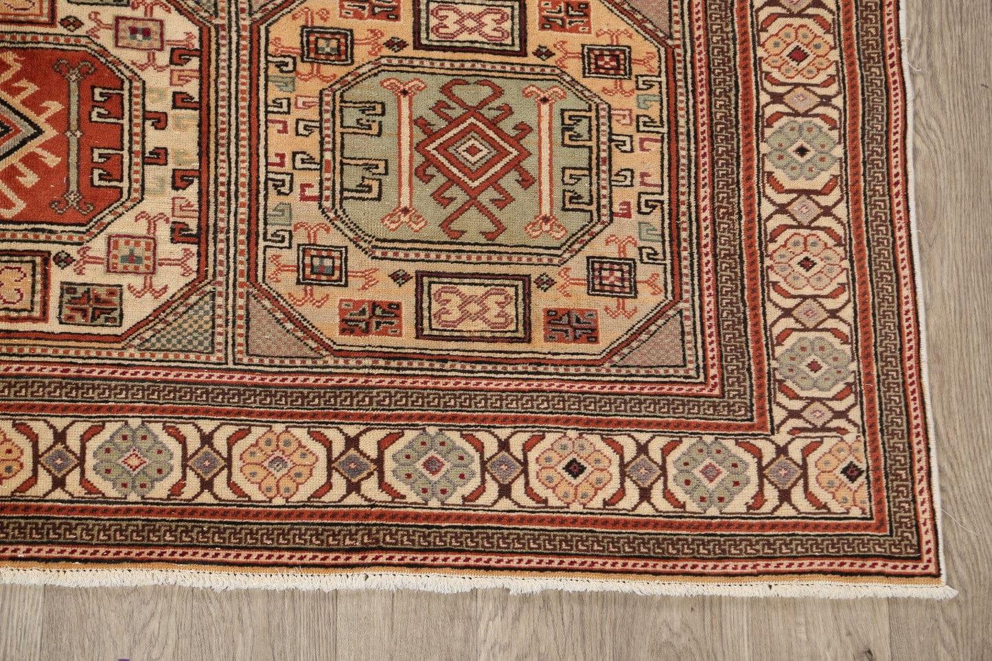 Geometric Anatolian Turkish Area Rug 6x9