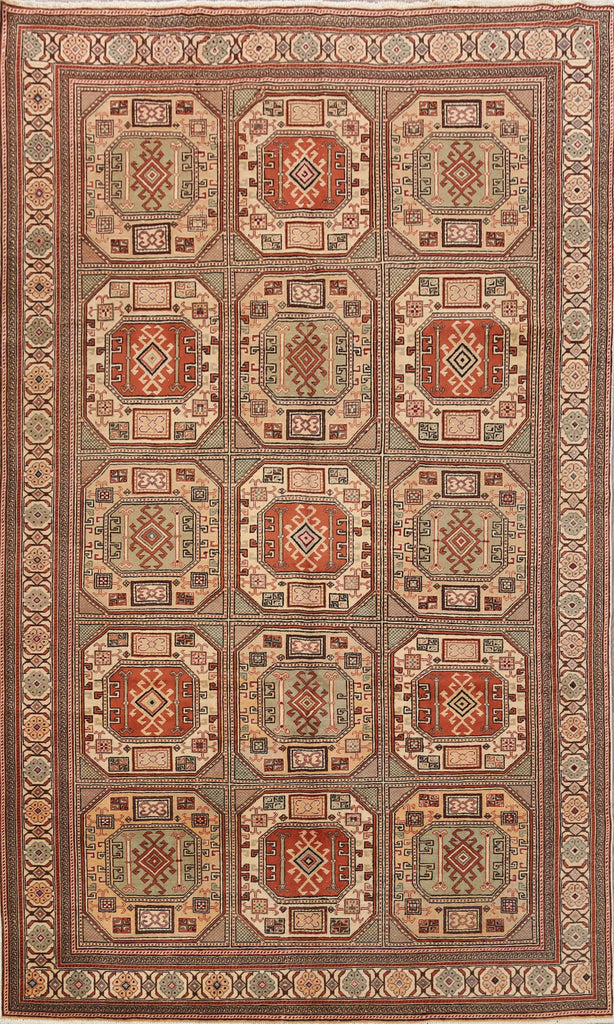 Geometric Anatolian Turkish Area Rug 6x9