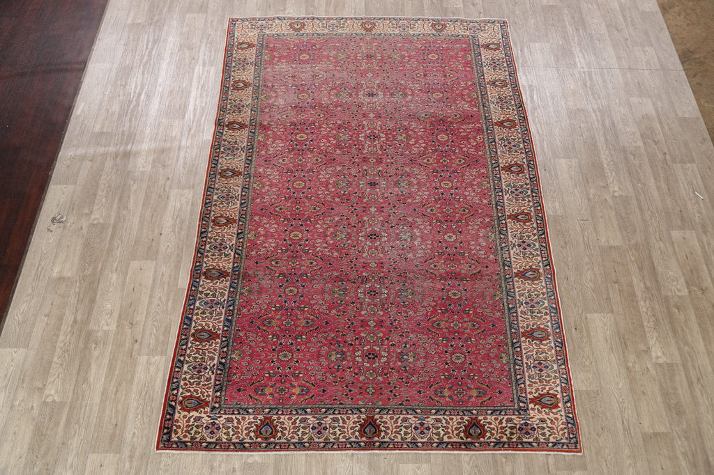 Antique Anatolian 100% Vegetable Dye Turkish Area Rug 7x10