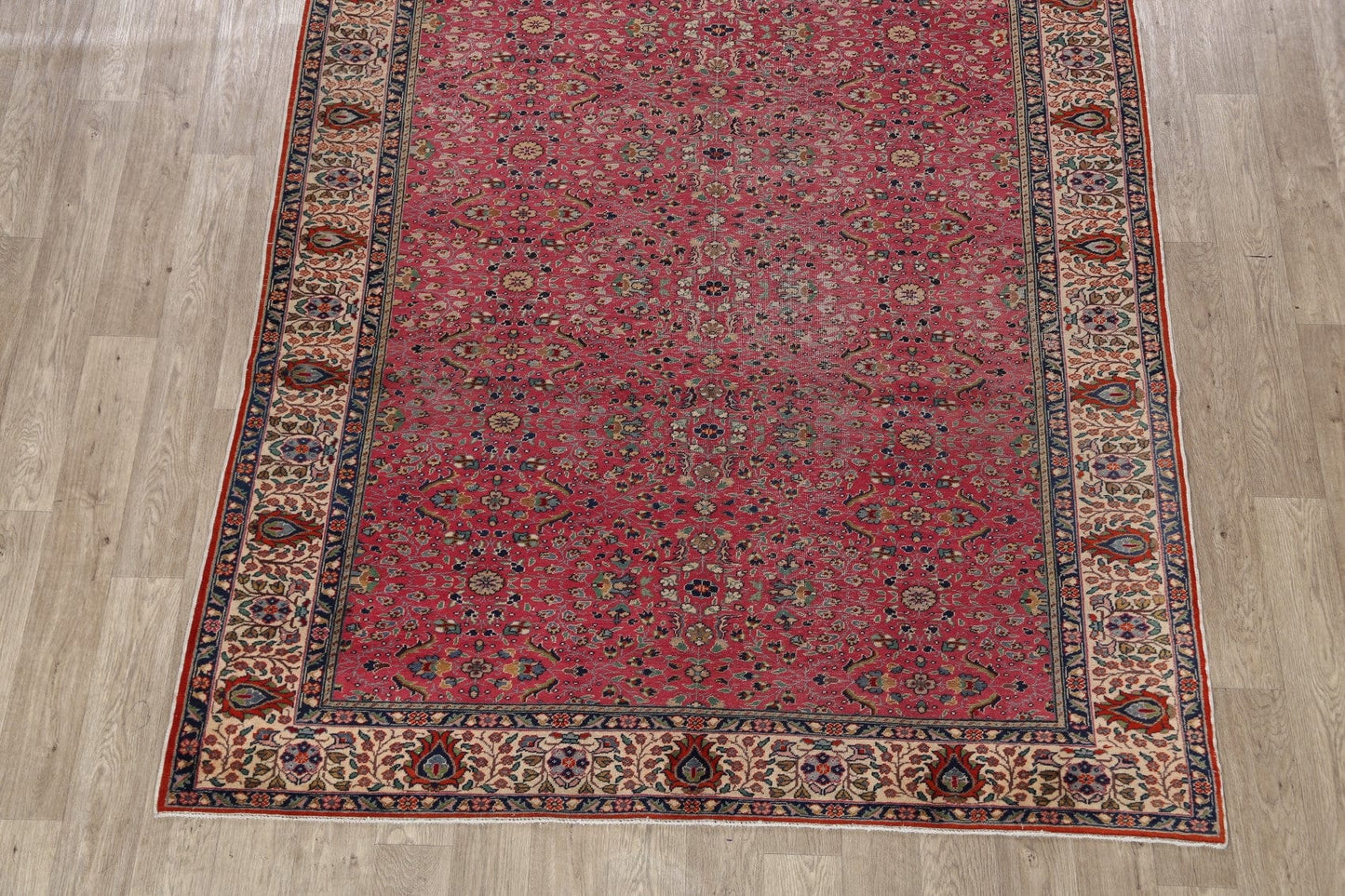 Antique Anatolian 100% Vegetable Dye Turkish Area Rug 7x10