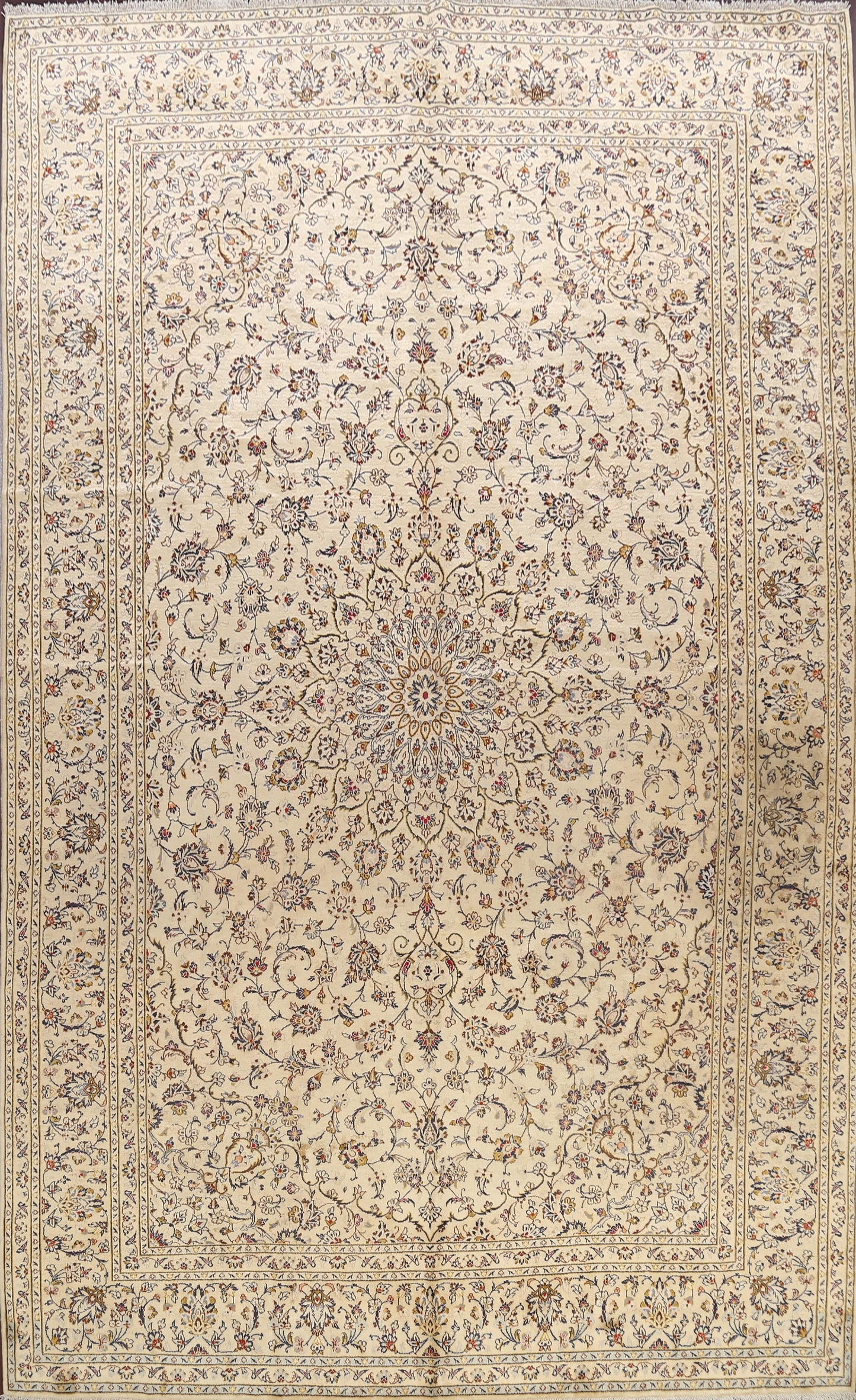 Floral Kashan Persian Area Rug 10x13