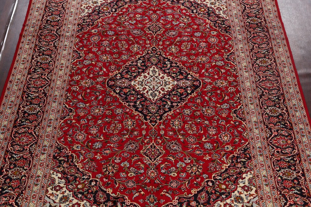 Traditional Kashan Persian Area Rug 9x11