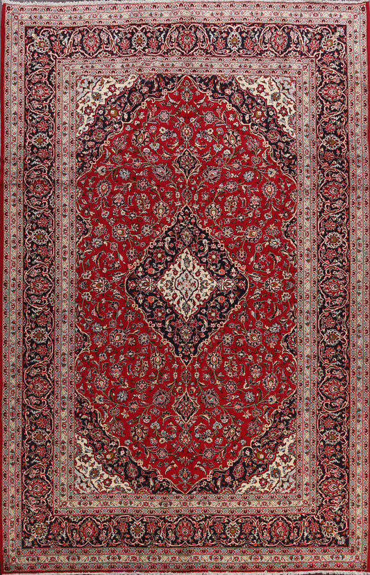 Traditional Kashan Persian Area Rug 9x11