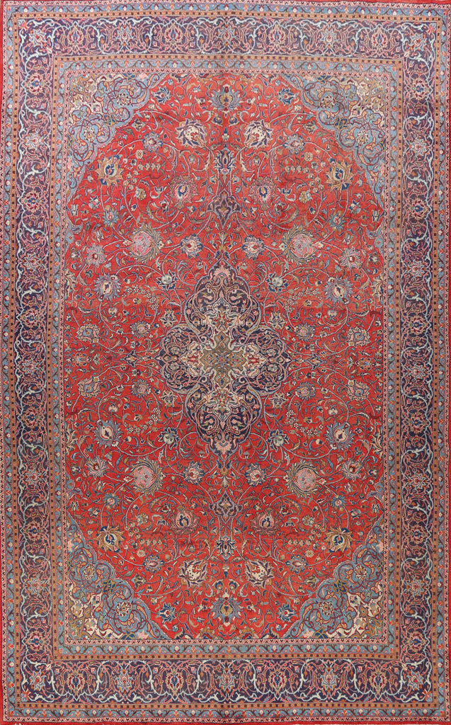 Floral Sarouk Persian Area Rug 10x13