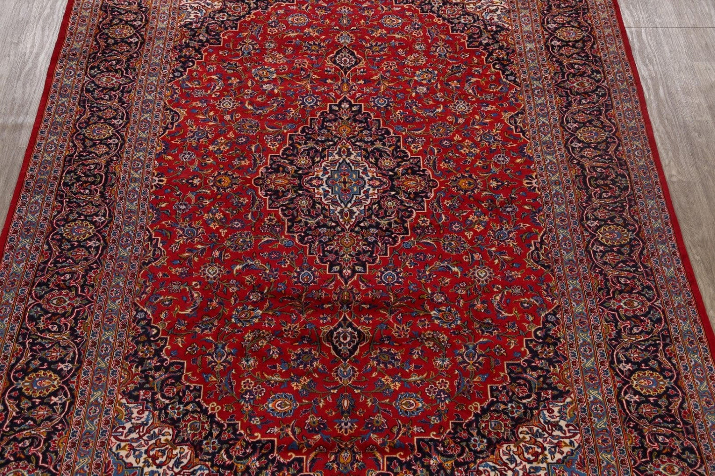 Traditional Kashan Persian Area Rug 9x13