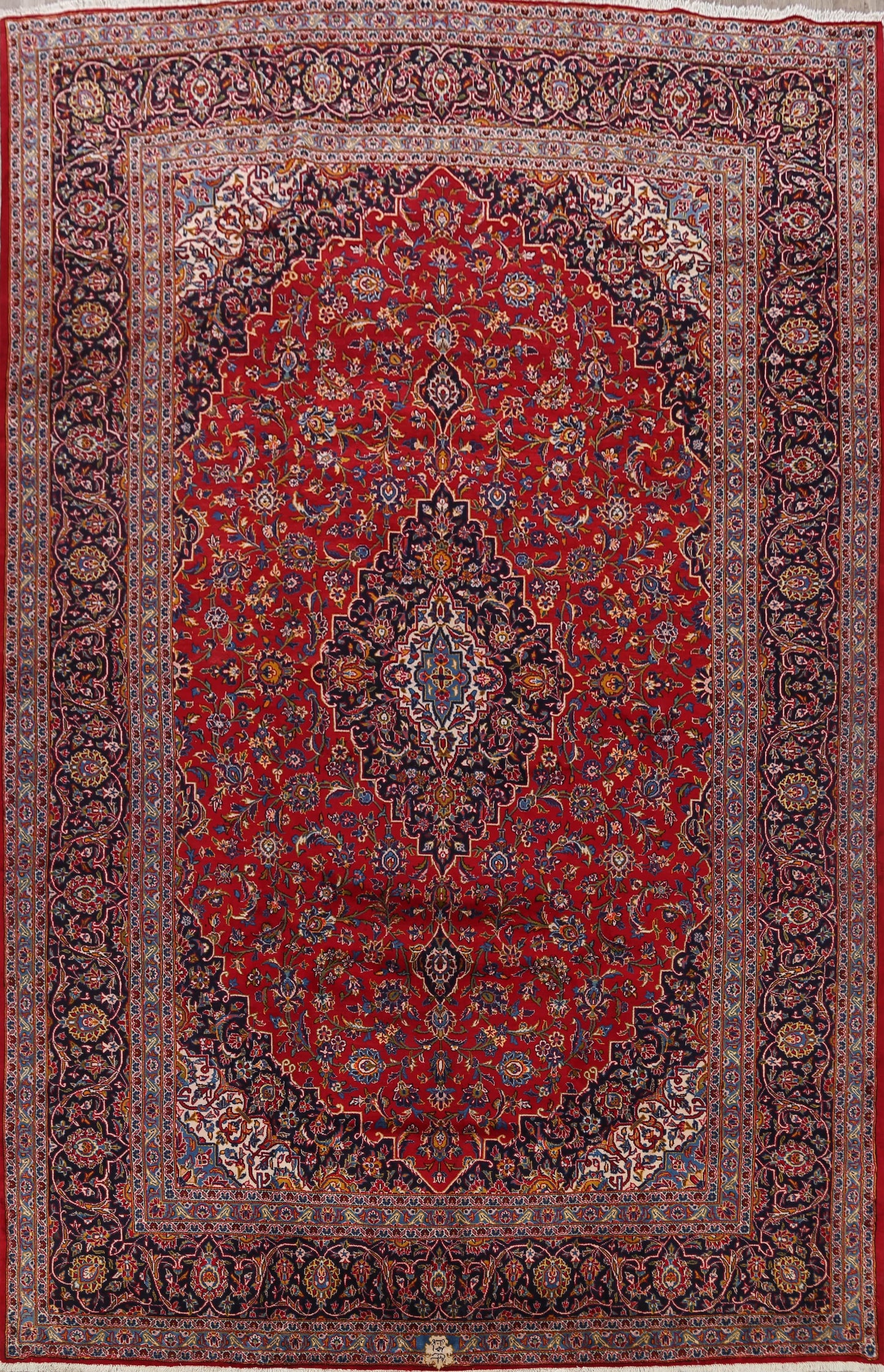 Traditional Kashan Persian Area Rug 9x13