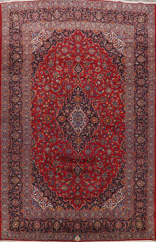 Traditional Kashan Persian Area Rug 9x13