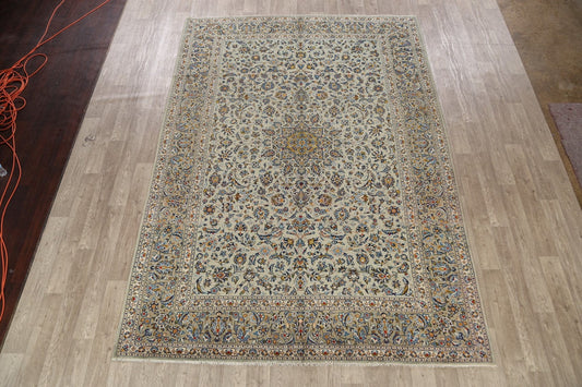 Floral Kashan Persian Area Rug 8x11