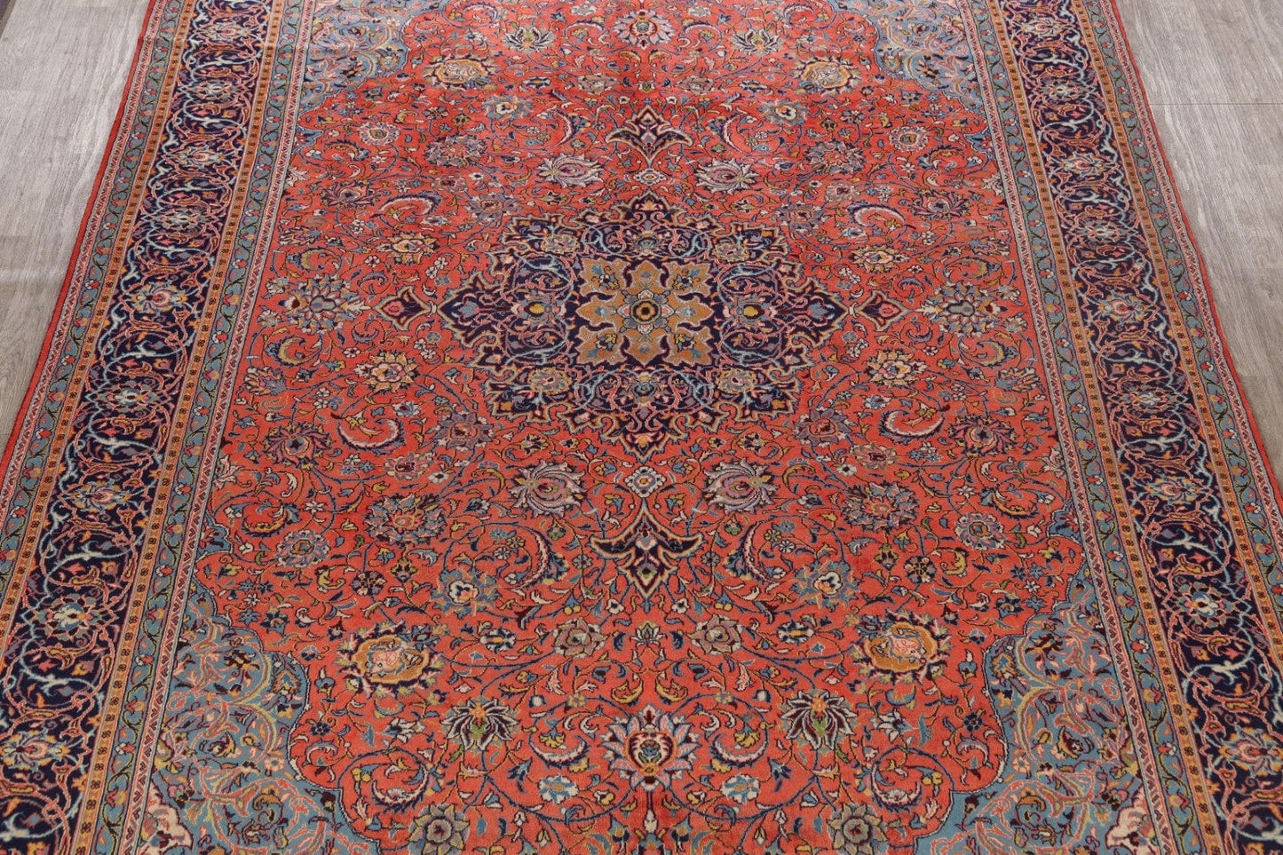 100% Vegetable Dye Sarouk Persian Area Rug 10x13