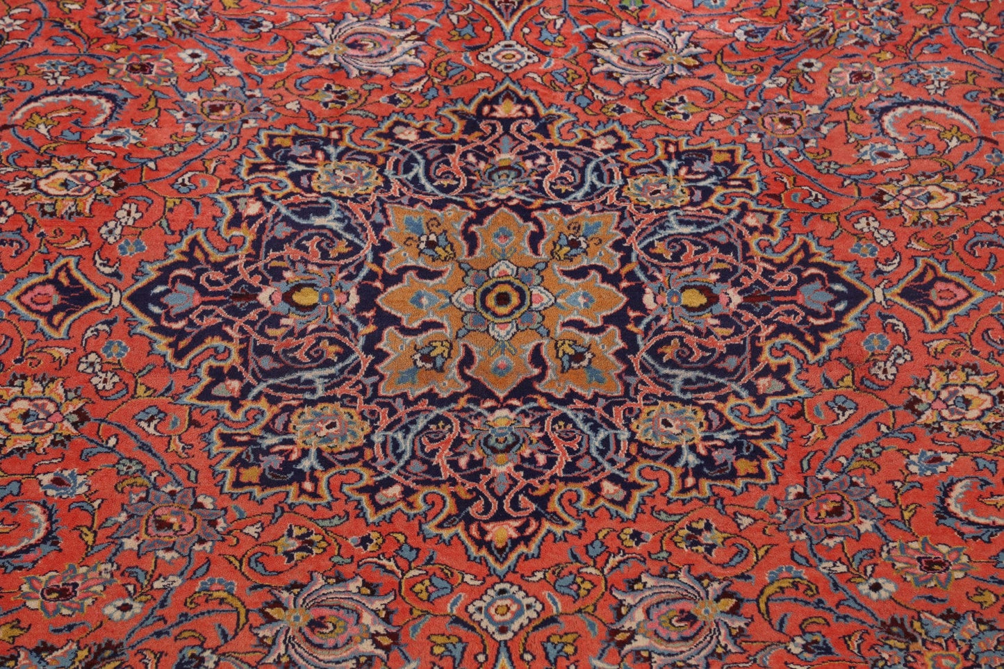 100% Vegetable Dye Sarouk Persian Area Rug 10x13