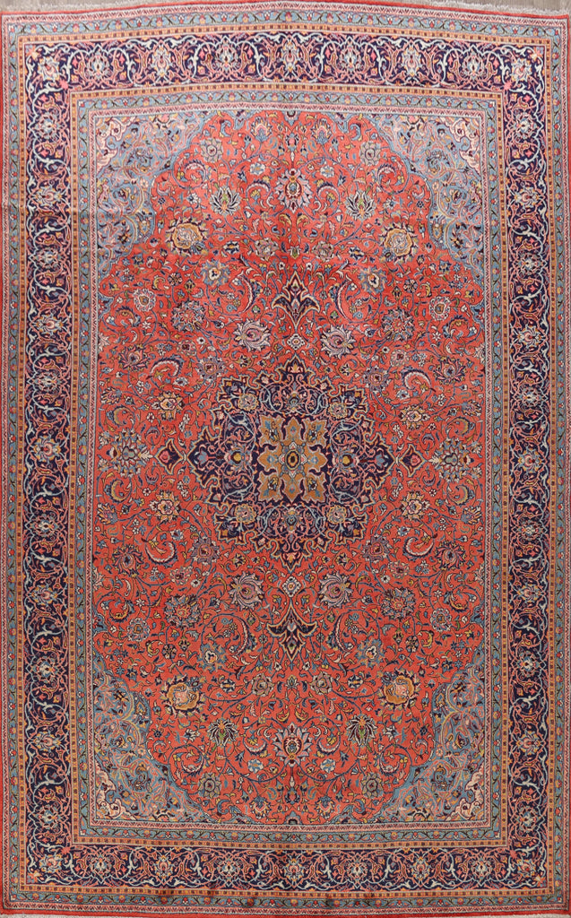 100% Vegetable Dye Sarouk Persian Area Rug 10x13