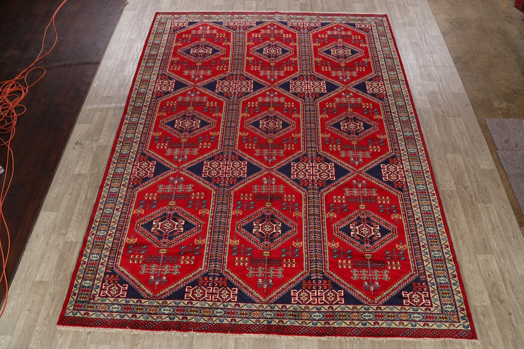 Geometric Abadeh Persian Area Rug 10x13