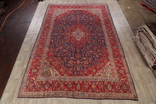 Large Traditional Kashan Persian Area Rug 10x15