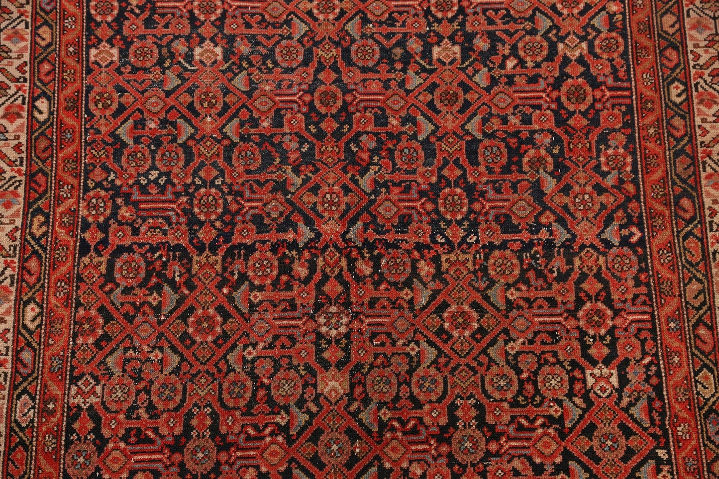 Pre-1900 Antique Malayer Vegetable Dye Persian Area Rug 5x7