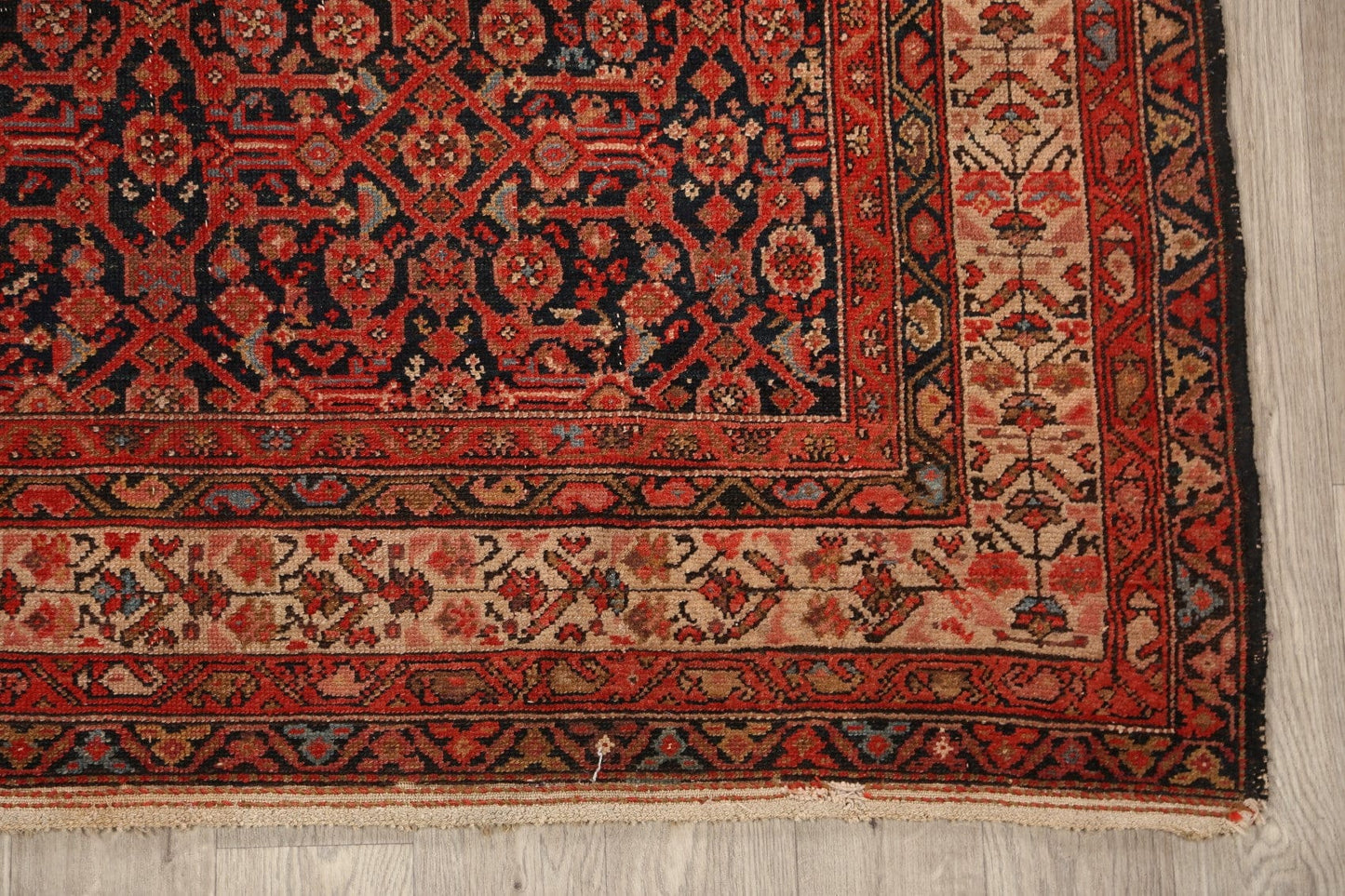 Pre-1900 Antique Malayer Vegetable Dye Persian Area Rug 5x7