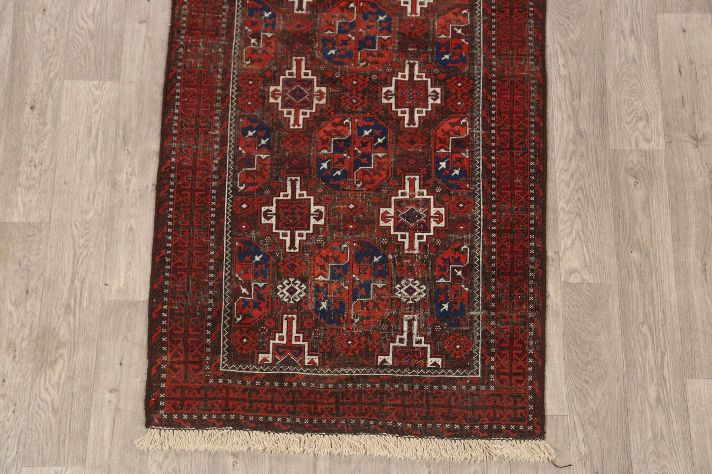 Antique Afghan Balouch Oriental Area Rug 4x7