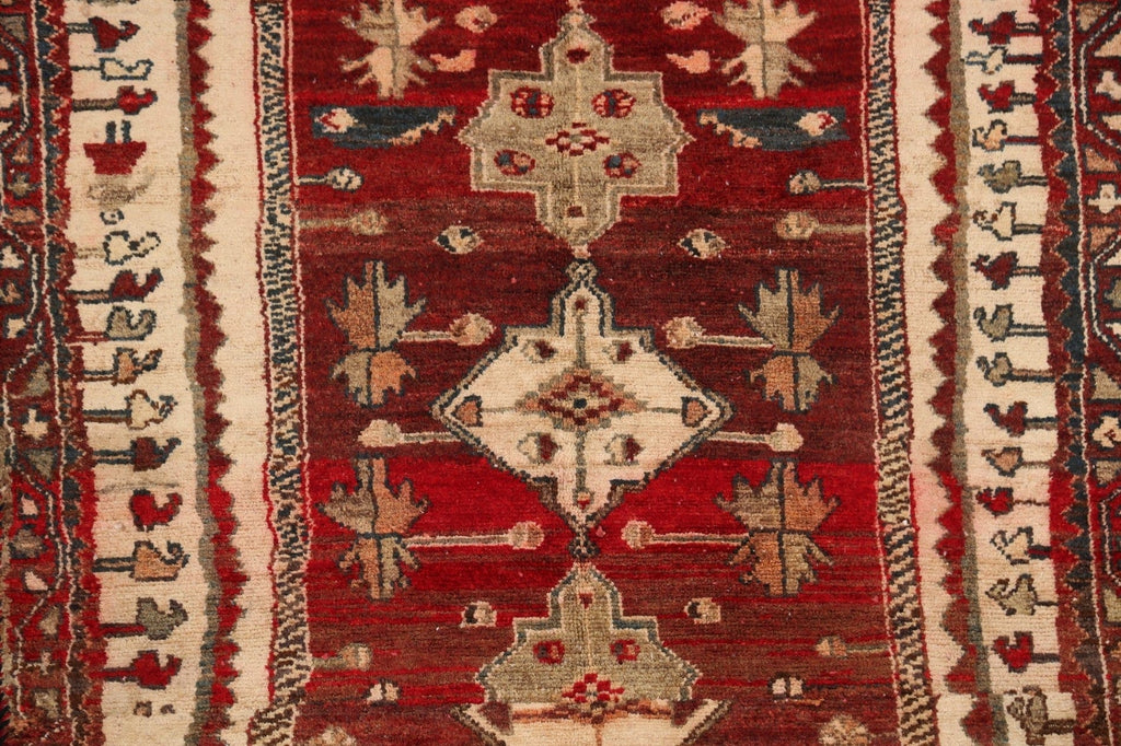 Geometric Bakhtiari Persian Area Rug 4x5