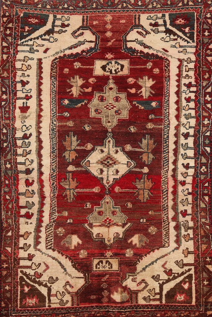 Geometric Bakhtiari Persian Area Rug 4x5