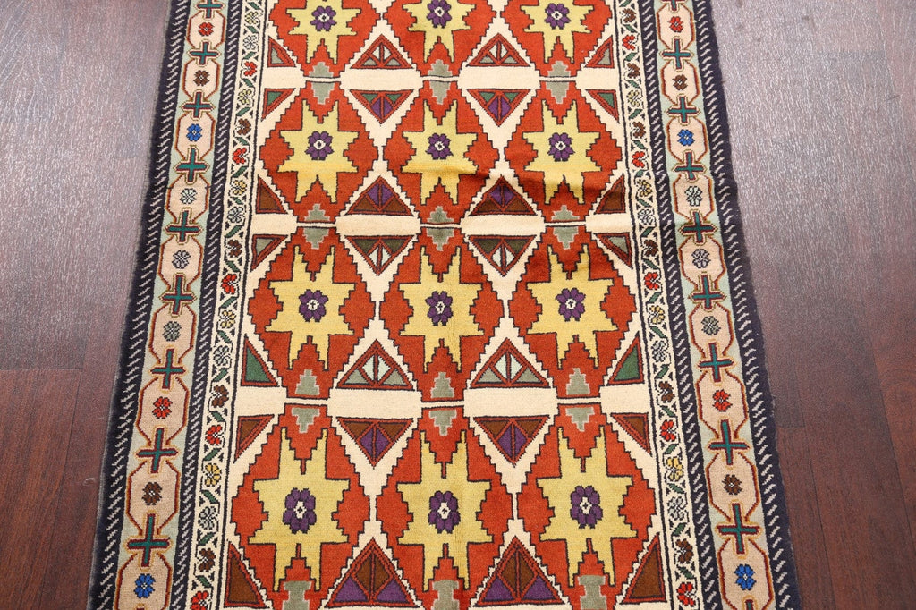 Geometric Ardebil Persian Area Rug 3x6