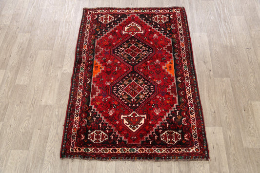 Geometric Shiraz Persian Area Rug 4x5