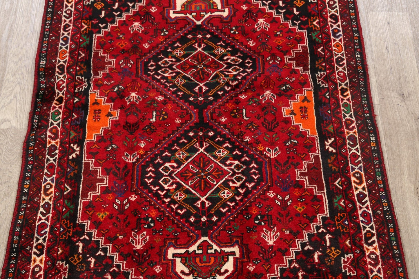 Geometric Shiraz Persian Area Rug 4x5