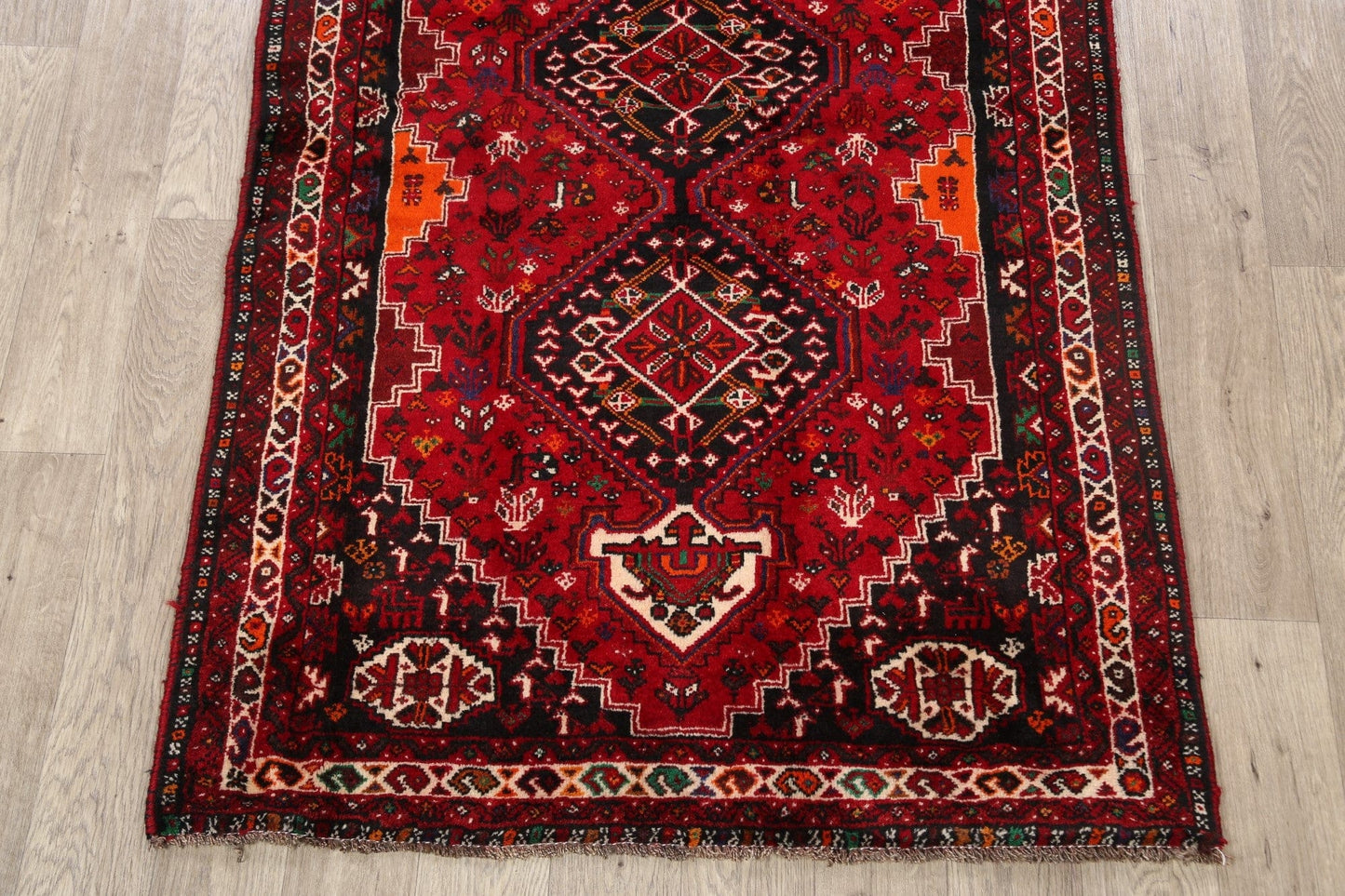 Geometric Shiraz Persian Area Rug 4x5