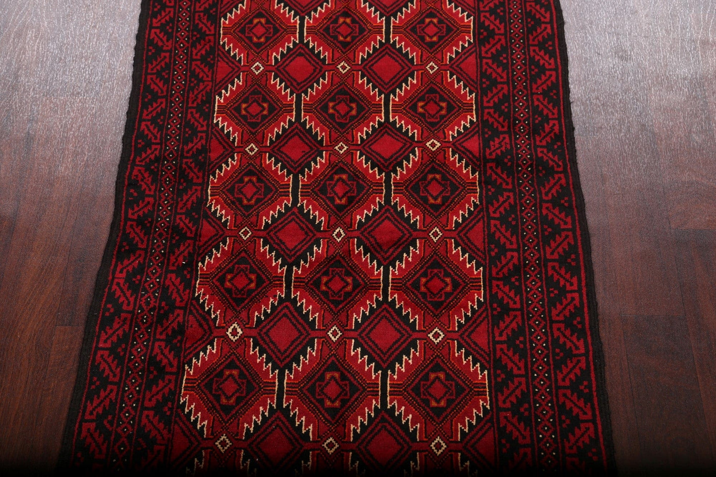 Geometric Balouch Afghan Oriental Area Rug 3x6