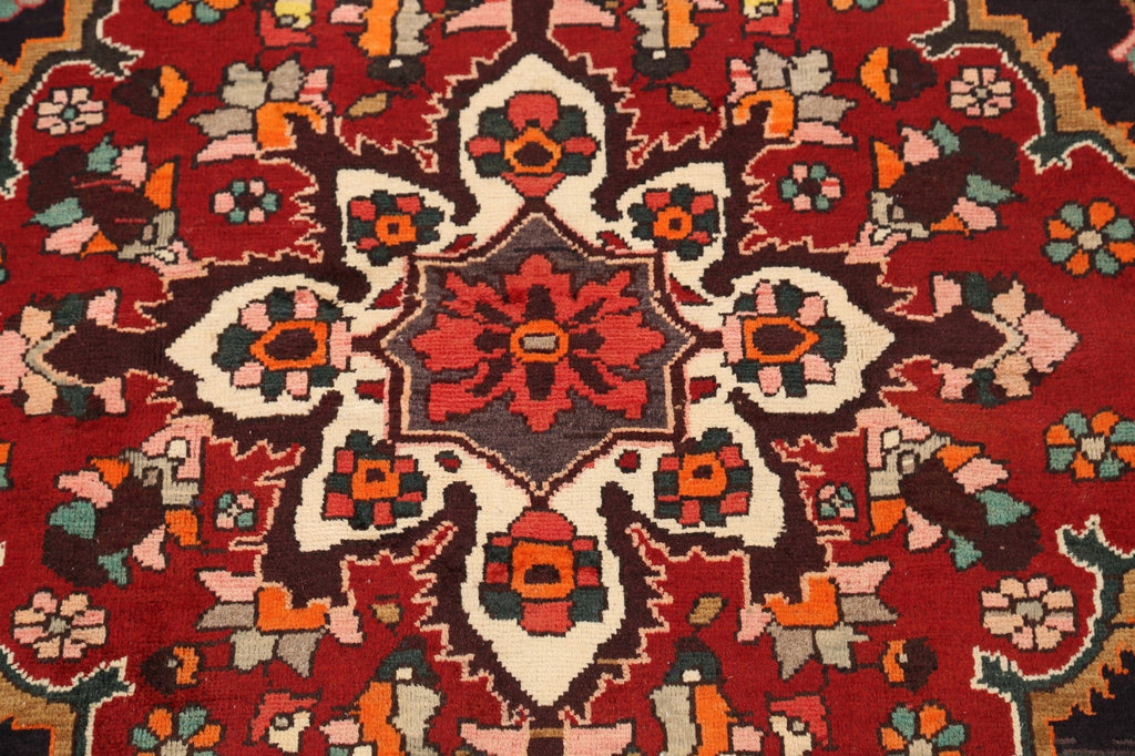 Geometric Bakhtiari Persian Area Rug 5x6