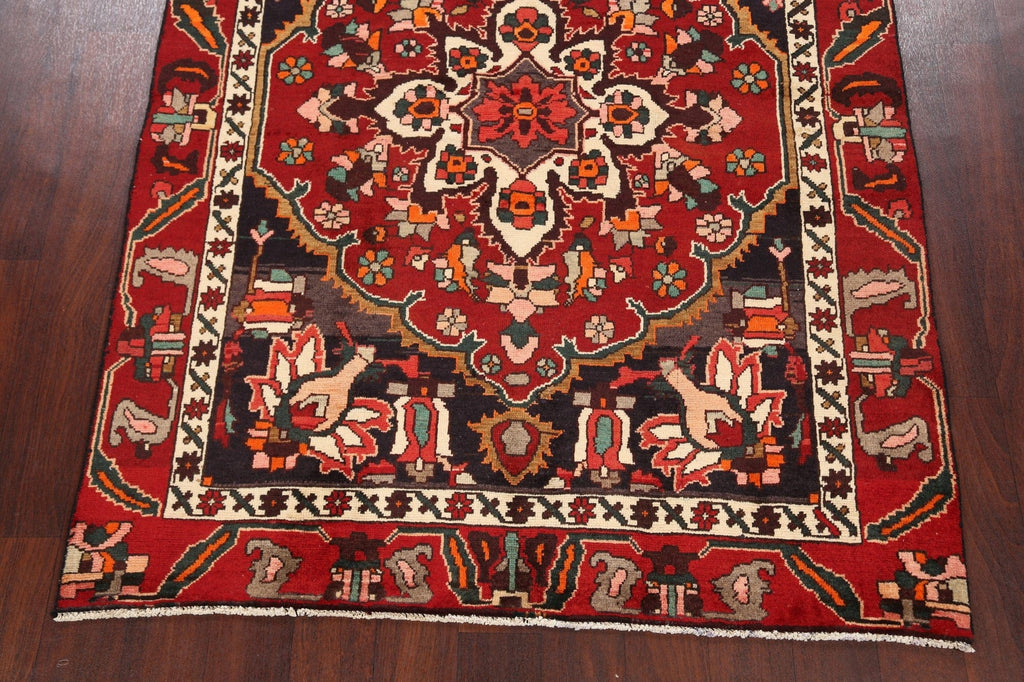 Geometric Bakhtiari Persian Area Rug 5x6