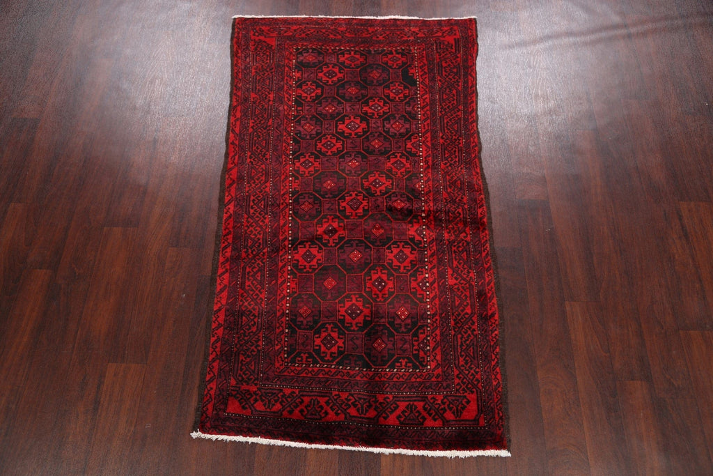 Geometric Balouch Afghan Oriental Area Rug 3x6