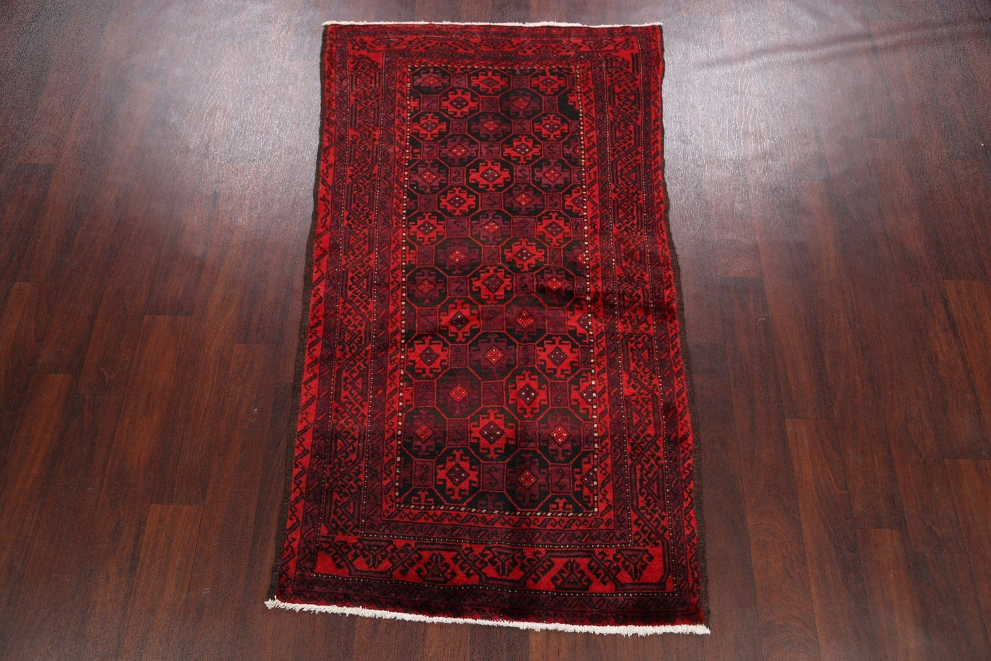 Geometric Balouch Afghan Oriental Area Rug 3x6