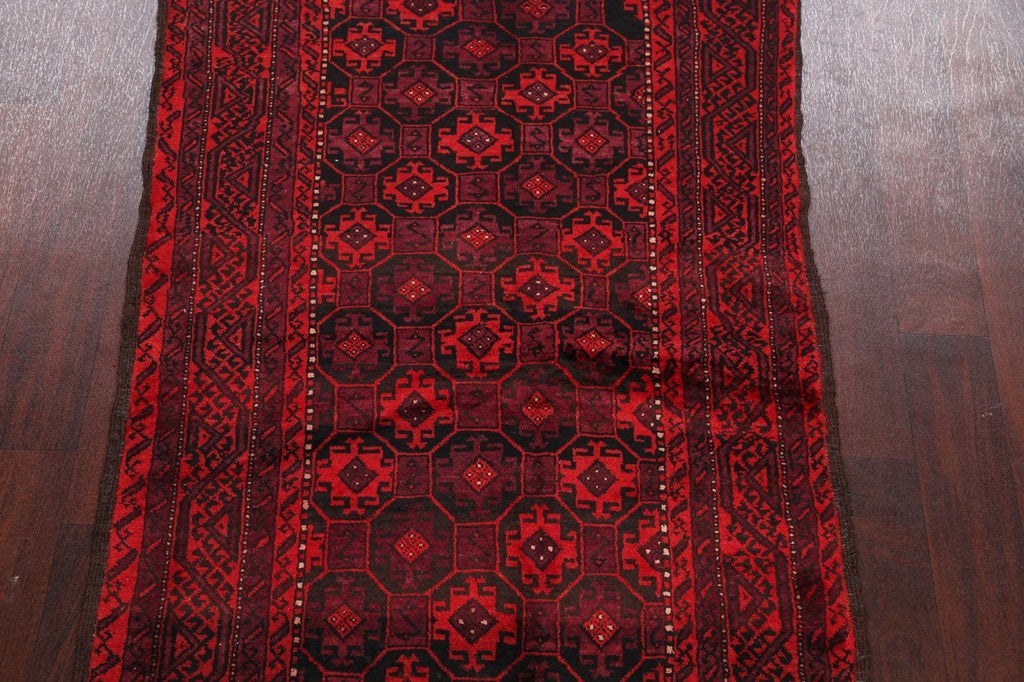 Geometric Balouch Afghan Oriental Area Rug 3x6