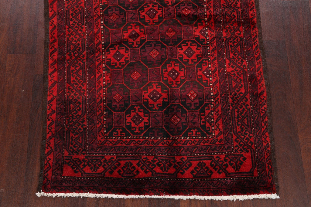 Geometric Balouch Afghan Oriental Area Rug 3x6