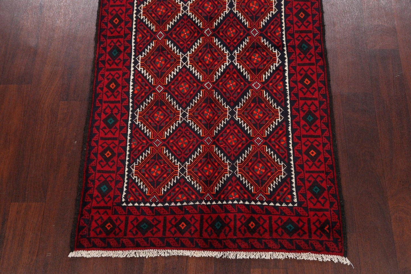 Geometric Balouch Afghan Oriental Area Rug 3x6