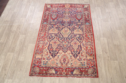 Pictorial Kashmar Persian Area Rug 4x7