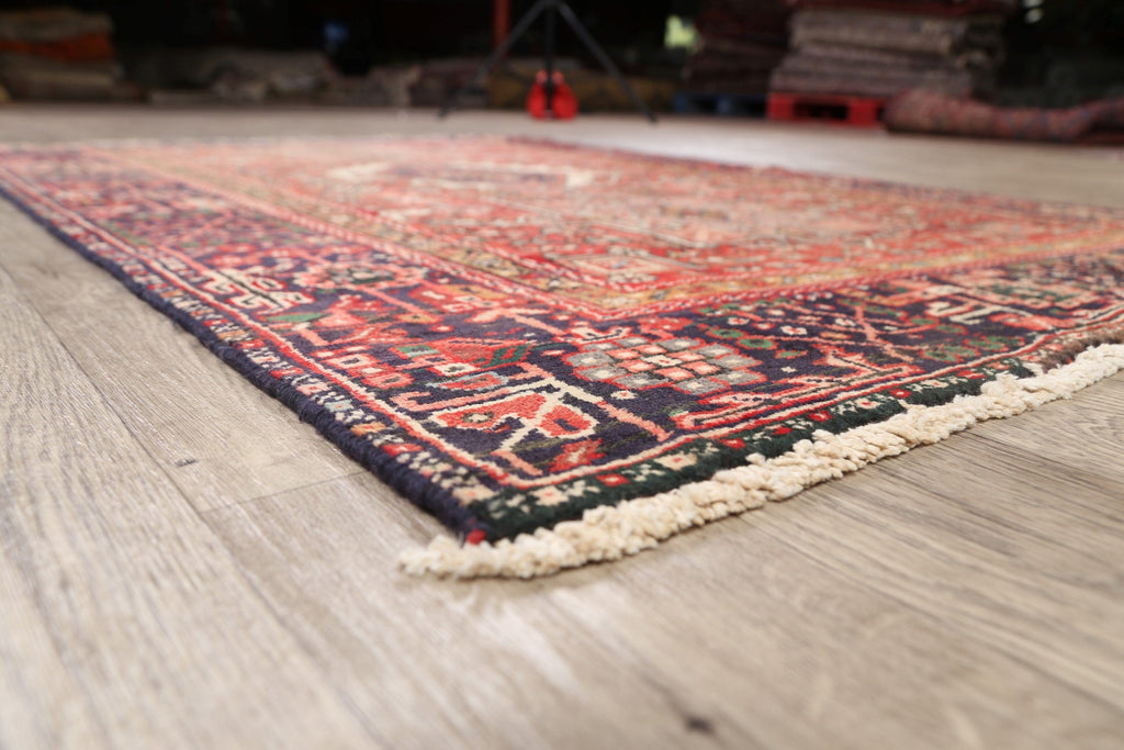 Antique 100% Vegetable Dye Gharajeh Persian Area Rug 4x6