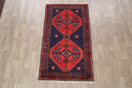 Tribal Hamedan Persian Area Rug 4x7