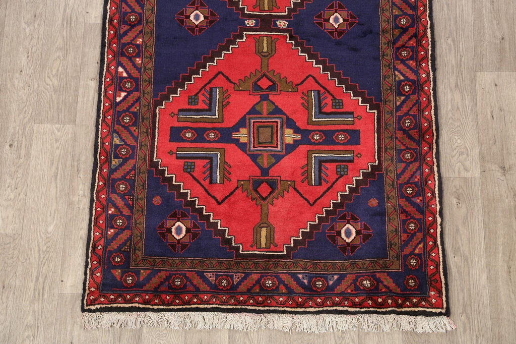 Tribal Hamedan Persian Area Rug 4x7