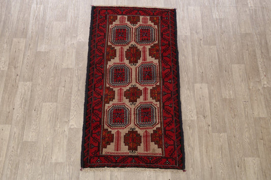 Geometric Balouch Oriental Area Rug 3x6