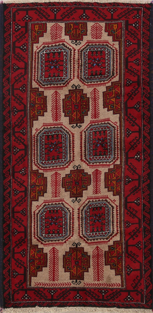 Geometric Balouch Oriental Area Rug 3x6