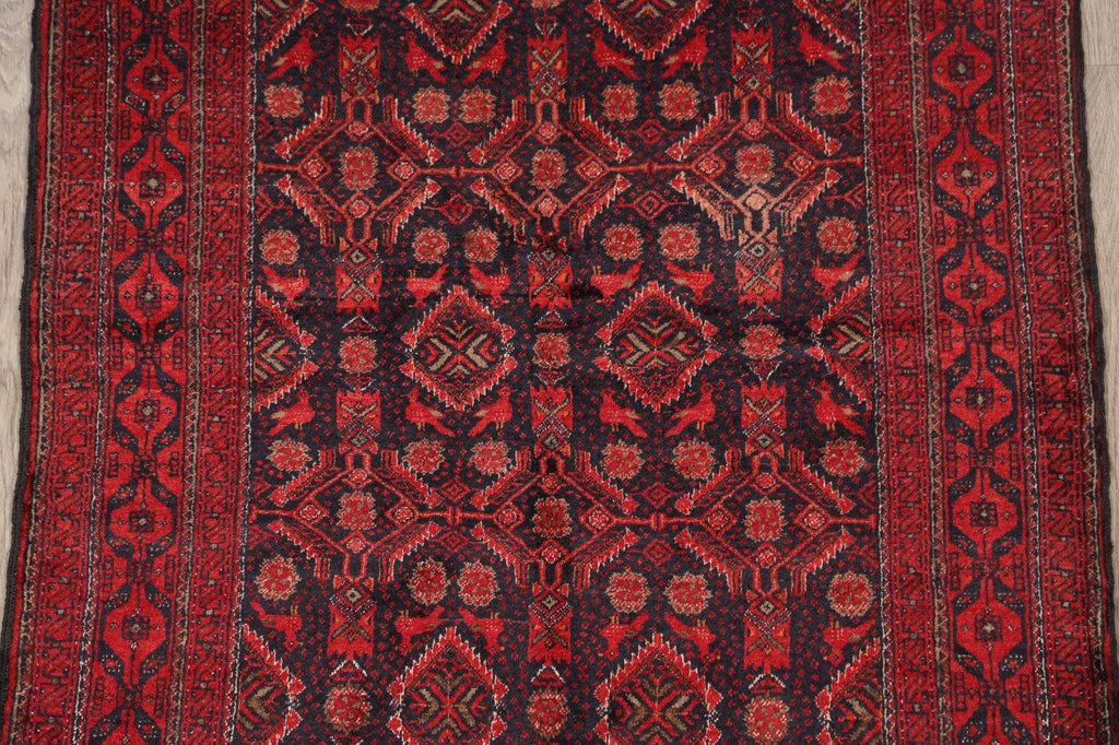 Animal Pictorial Balouch Oriental Area Rug 3x6