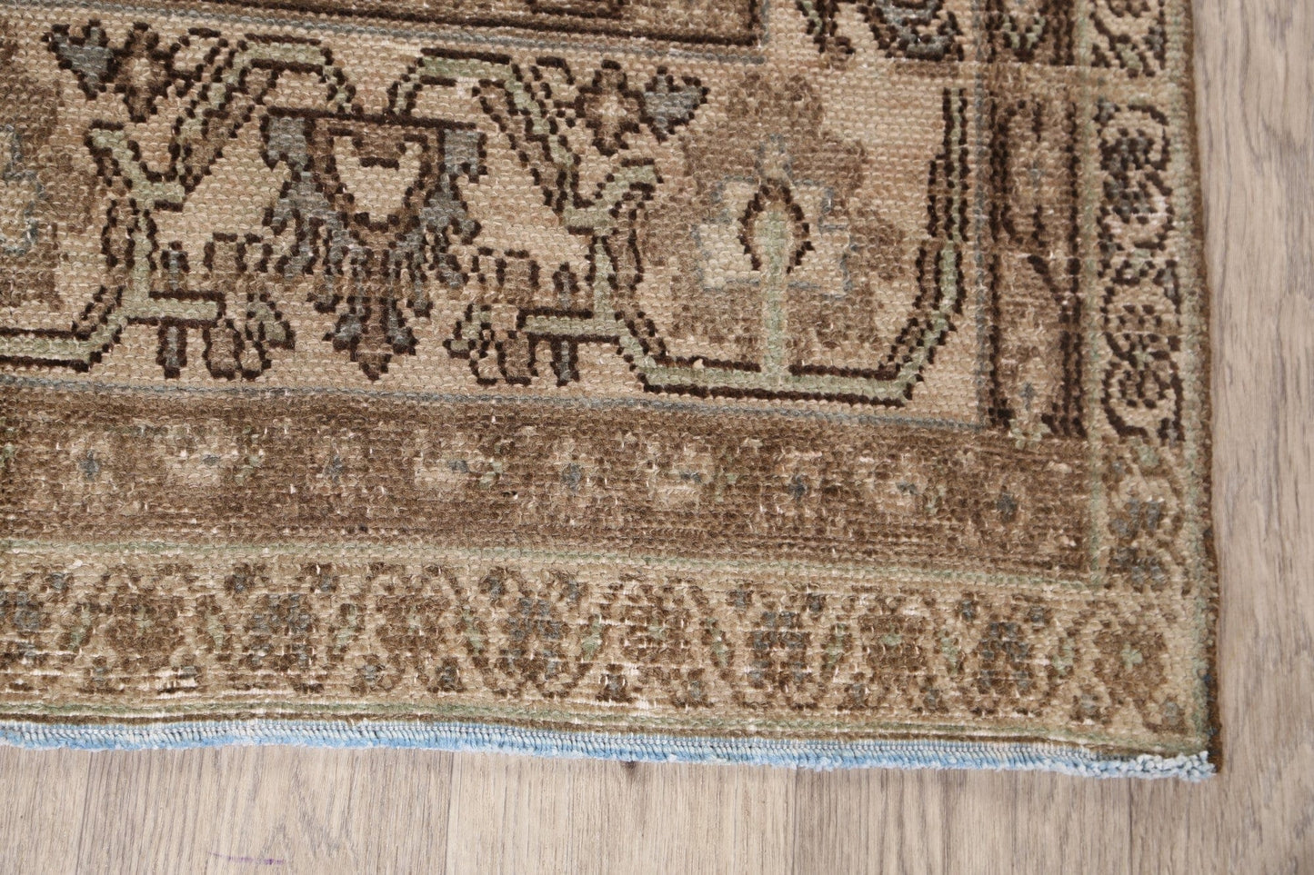 Pre-1900 Antique Bibikabad Persian Runner Rug 4x14