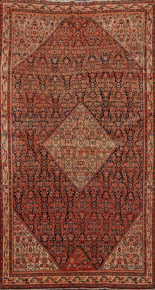 Pre-1900 Antique Sarouk Farahan Persian Area Rug 4x7