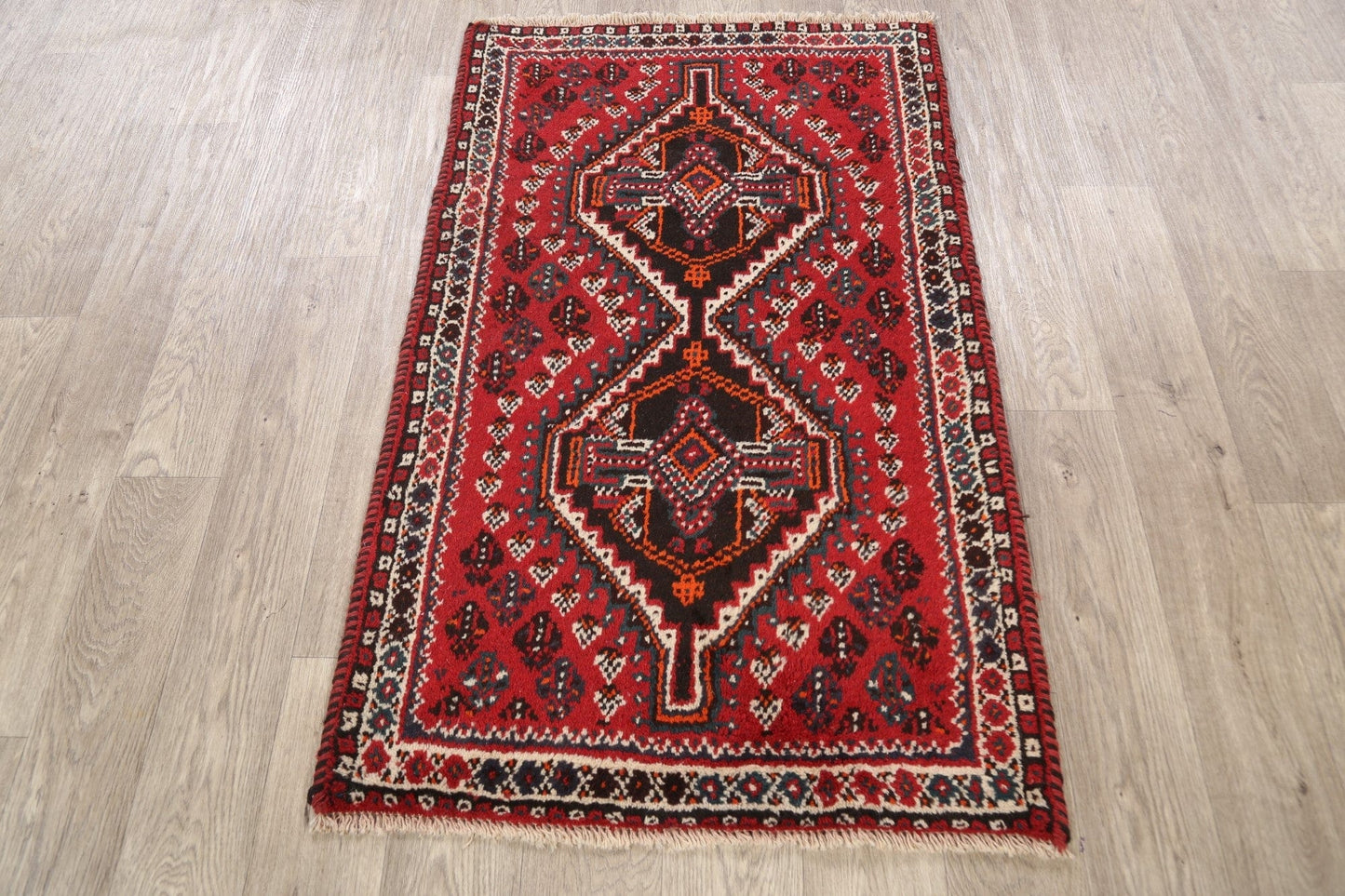 Tribal Shiraz Persian Area Rug 3x4