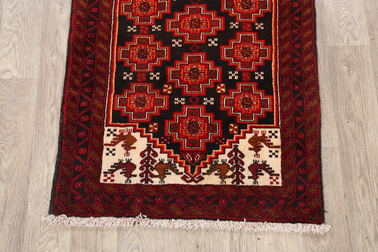 Balouch Afghan Oriental Area Rug 3x5