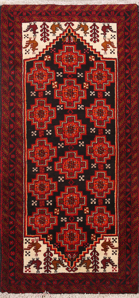 Balouch Afghan Oriental Area Rug 3x5