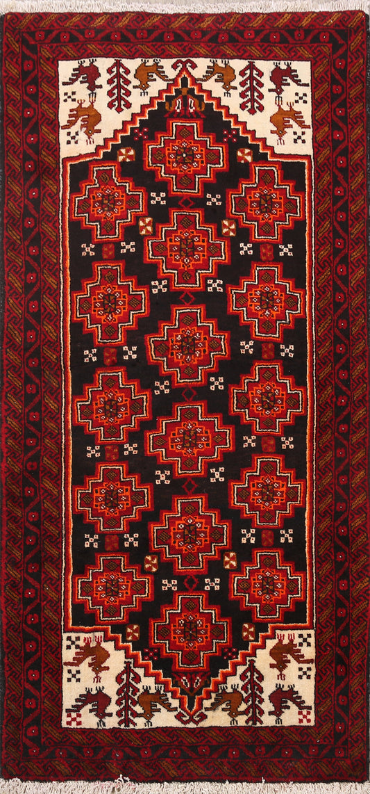 Balouch Afghan Oriental Area Rug 3x5