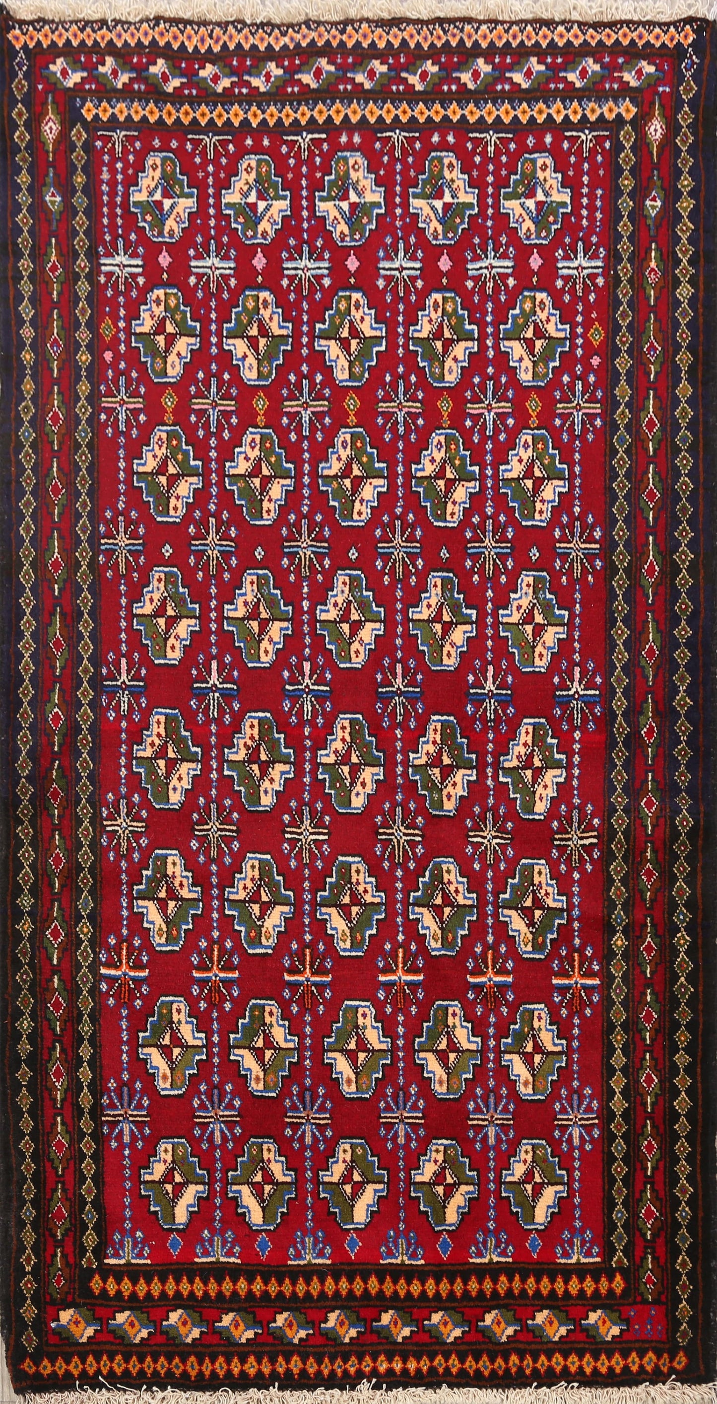 Balouch Afghan Oriental Area Rug 3x5