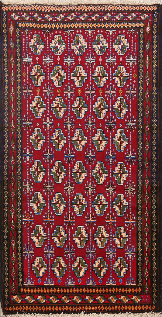 Balouch Afghan Oriental Area Rug 3x5